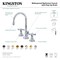Kingston Brass KS2985ZX Millennium Widespread Bathroom Faucet W/ Brass Pop-Up, Bronze KS2985ZX - alternate 3